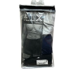 Boxer Briefs Men’s Size Small Xersion Pack of 3 Breathable Stretch 6” NEW